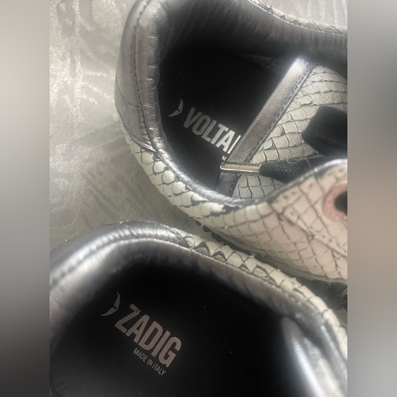 Zadig & voltaire white snake sneakers with crystals - Picture 6 of 9